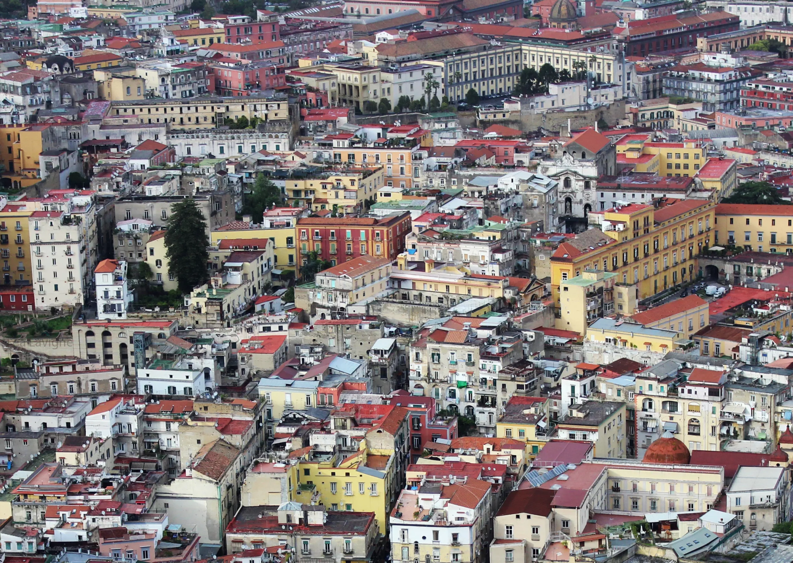 vue panoramique naples italie photographie urbaine