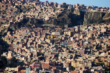 vue panoramique la paz bolivie photographie urbaine