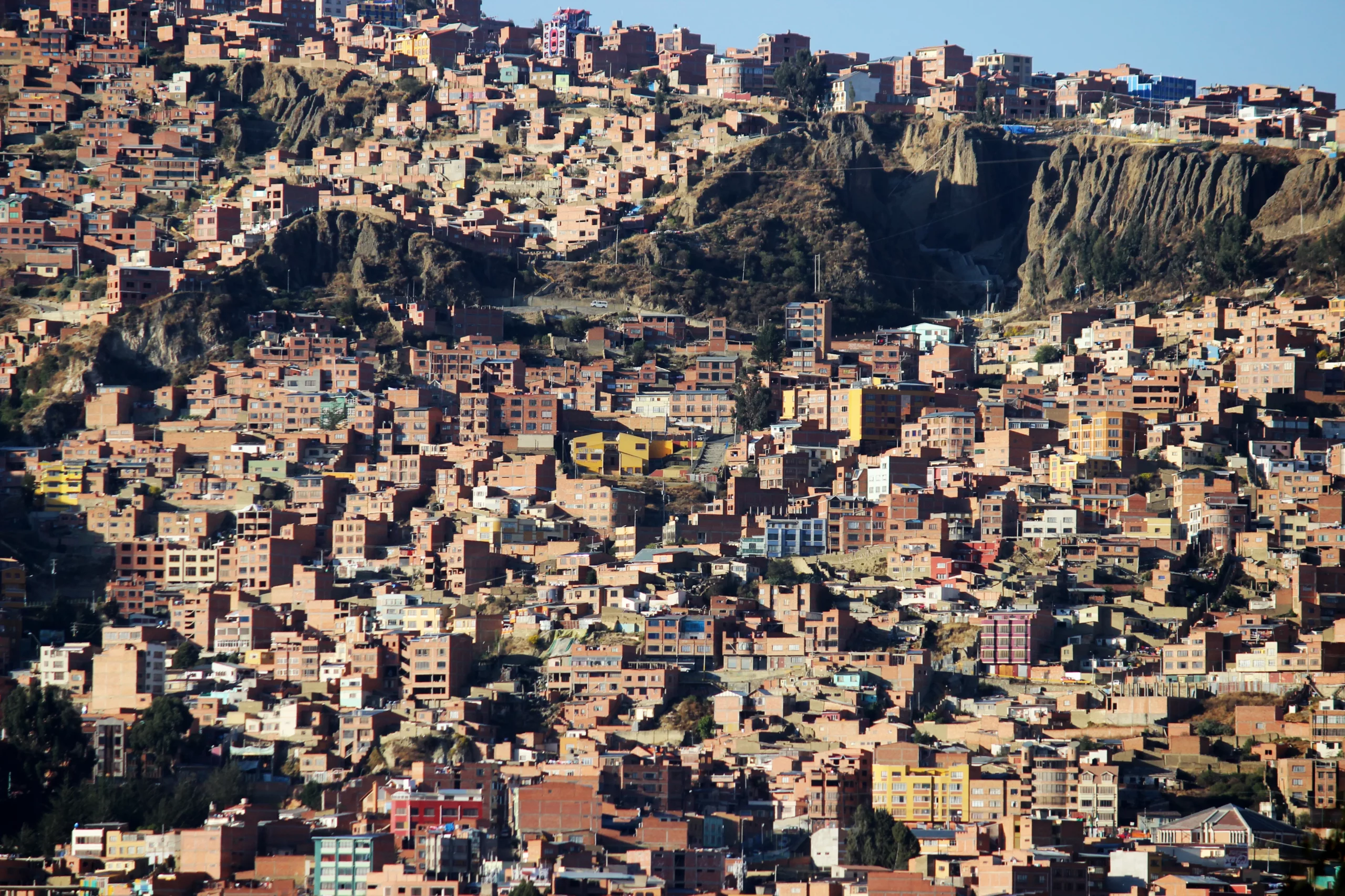 vue panoramique la paz bolivie photographie urbaine